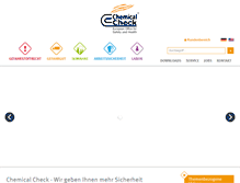 Tablet Screenshot of chemical-check.com